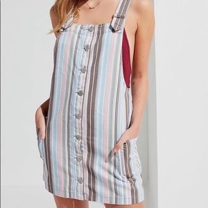 Urban Outfitters striper overall dress *worn 2X!*